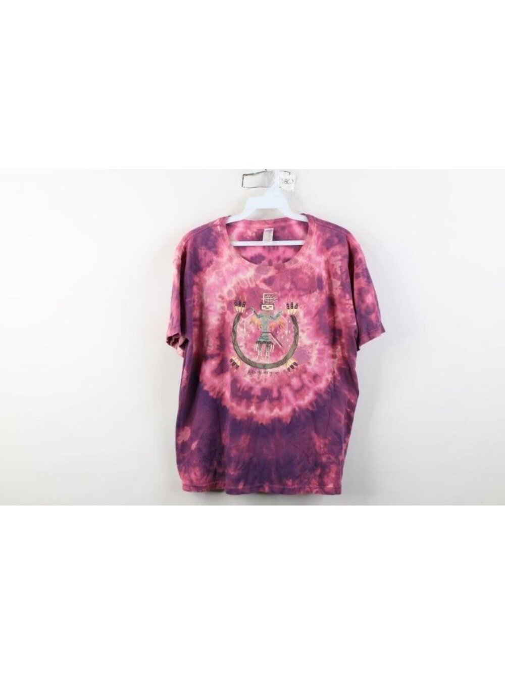 Vtg 90s Streetwear Womens Large Acid Wash Mother Earth Southwestern T-Shirt USA